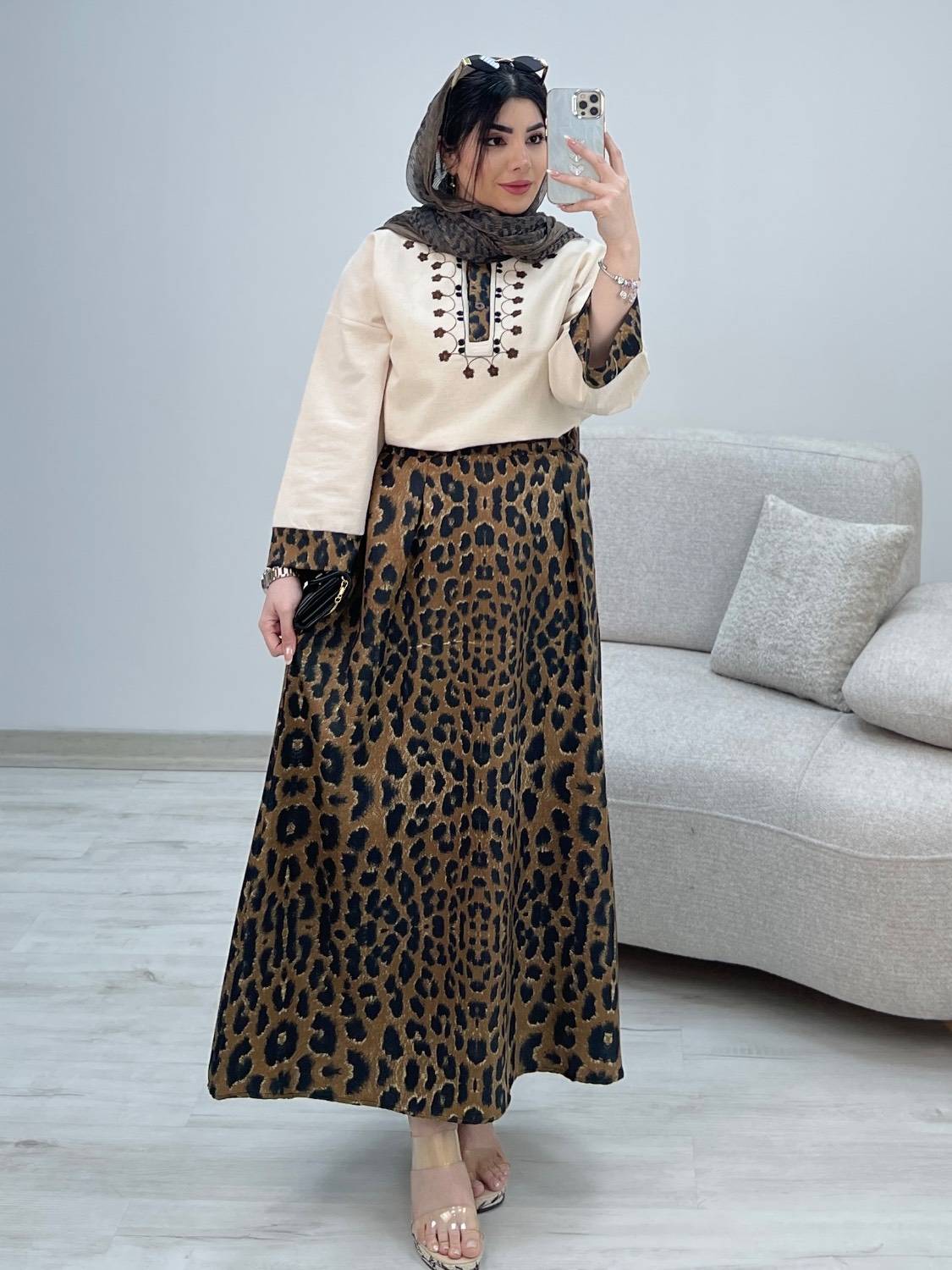 شومیز دامن پلنگی