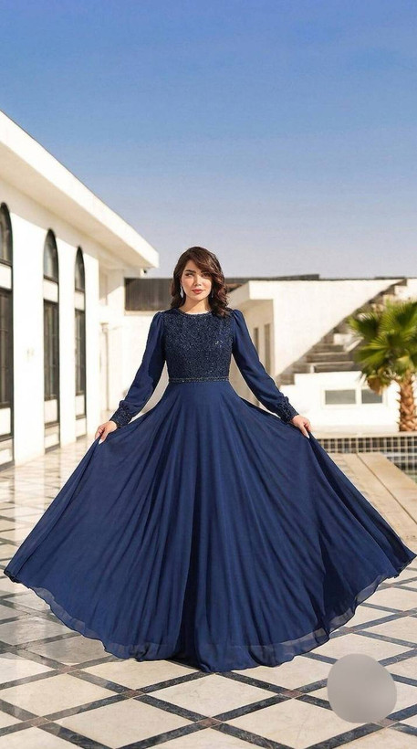 ماکسی مجلسی مدل نفس سایزبزرگ
