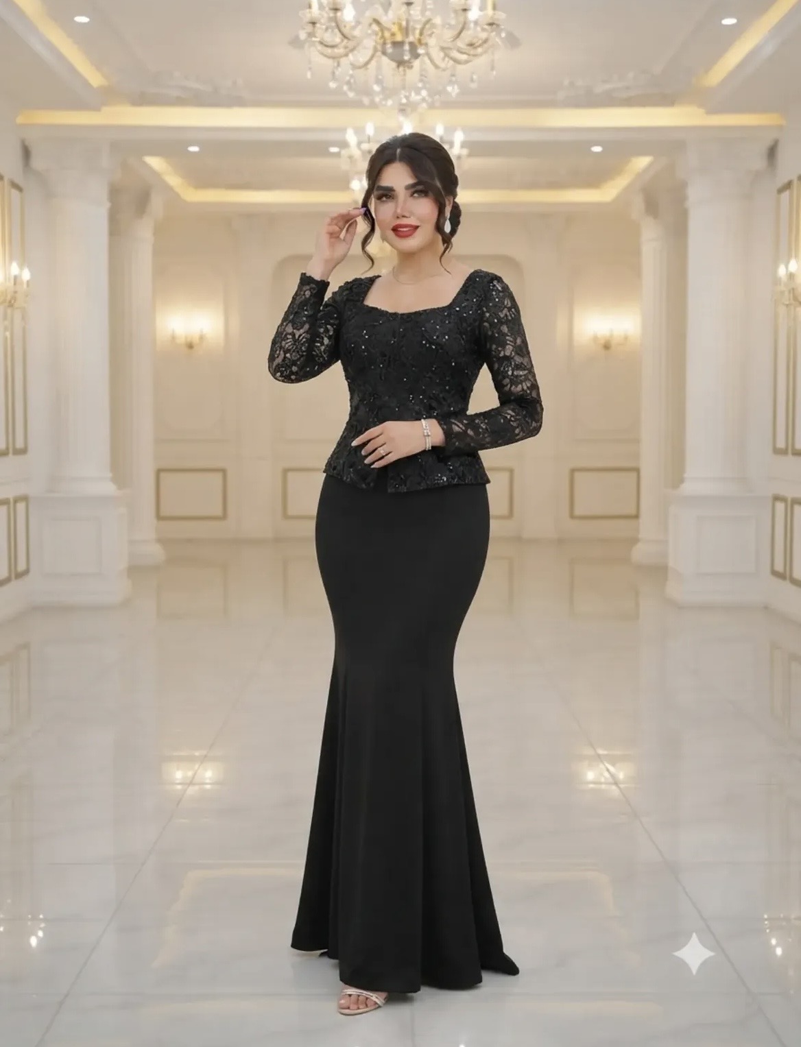 ماکسی مجلسی مدل نورسا